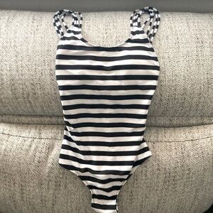 Sexy Strappy Back Stripped One piece Swimsuit | S
